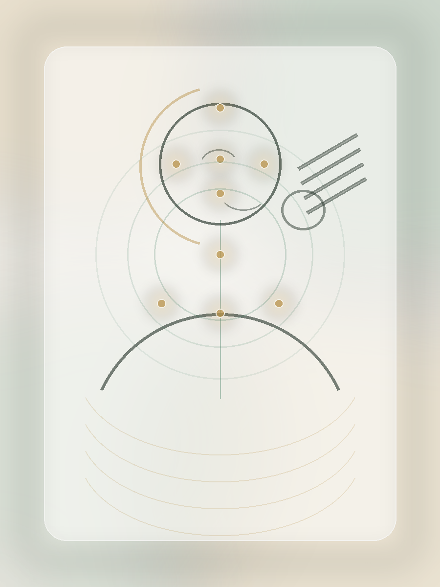 Ilustração terapêutica com pontos energéticos de EFT para libertação emocional